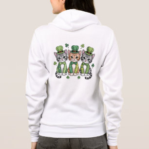 Veste À Capuche Chatons chanceux de la Saint-Patrick-47474