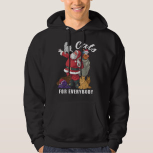 Veste À Capuche Chats pour tous Noël Amoureux des chats Père Noël 