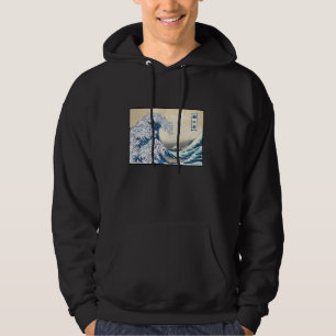 Veste À Capuche Chats Surf Japonais Grande Vague De Kanagawa Drôle