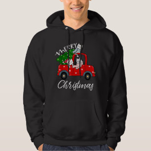 Veste À Capuche Chats xmas Chemise Arbre sur Camion Rouge Chat Noë