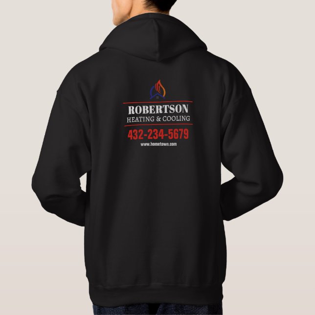 Veste À Capuche Chauffage et refroidissement HVAC (Dos)
