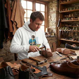 Veste À Capuche Chaussure de réparation Cobbler Vintage Shoemaker
