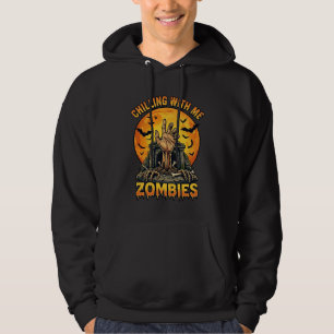 Veste À Capuche Chauves-souris de pleine lune de pierre tombale de