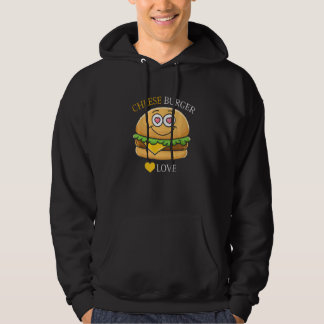 Veste À Capuche Cheeseburger French Fry & Hamburger Food Heart