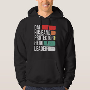 Veste À Capuche Chef de héros du protecteur du mari papa