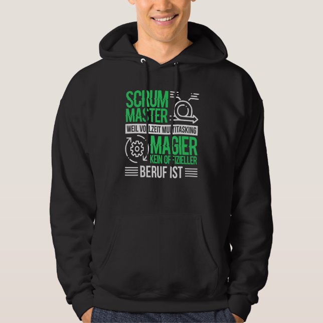 Veste À Capuche Chefs de marionnette de logiciel Agile Scrum Maste (Devant)