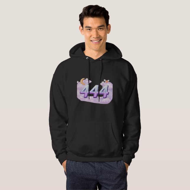 Veste À Capuche Chemise à capuche numéro angélique 444 – Design él (Devant entier)