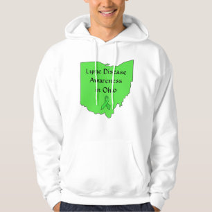 Veste À Capuche Chemise à ruban de sensibilisation à la maladie de