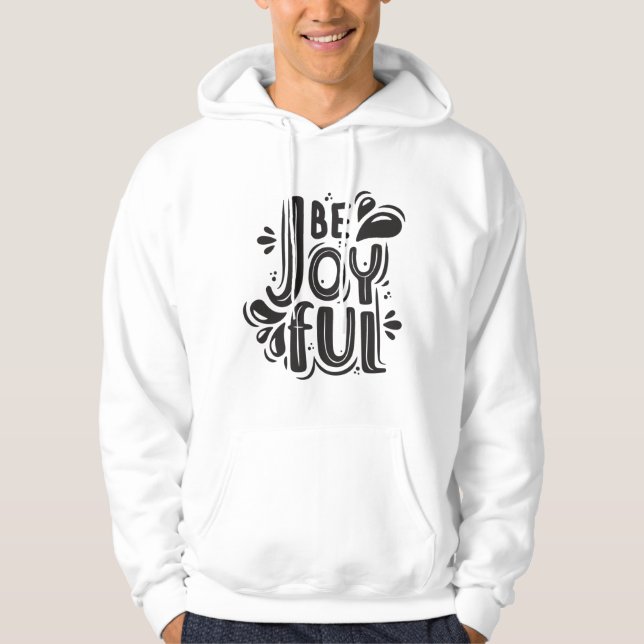 Veste À Capuche Chemise à sudation avec citation positive (Devant)