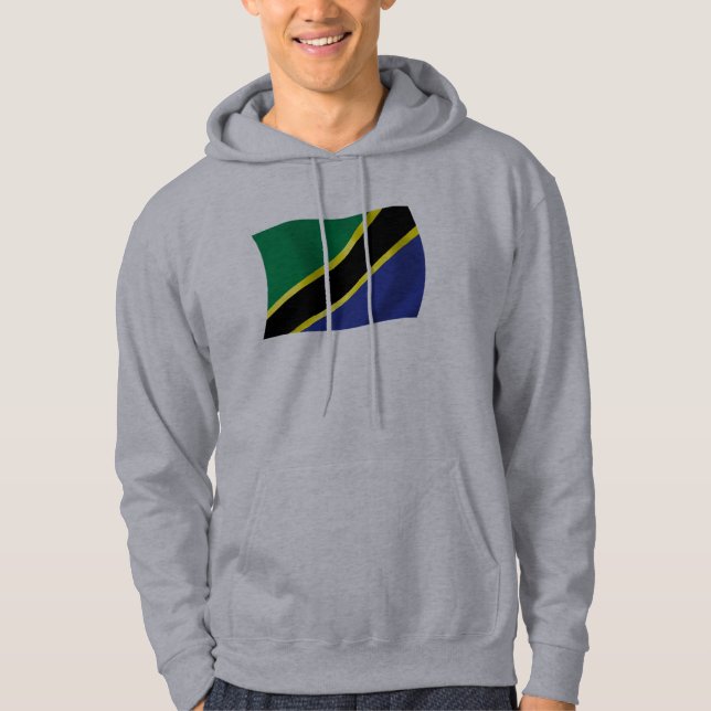 Veste À Capuche Chemise au drapeau de Tanzanie (Devant)