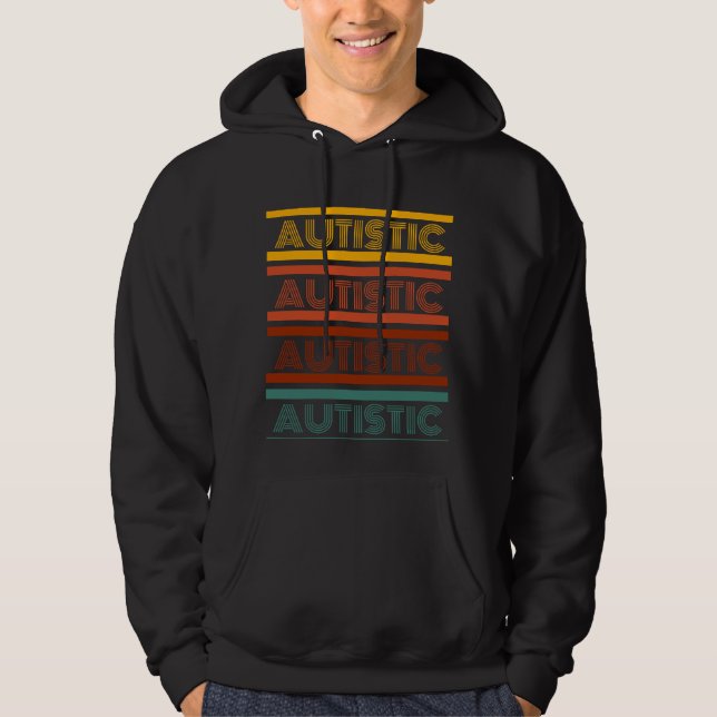 Veste À Capuche Chemise Autistic Retro (Devant)