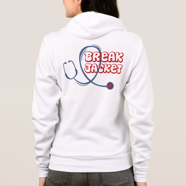Veste À Capuche Chemise Break - Stethoscope Médical 1 (Dos)