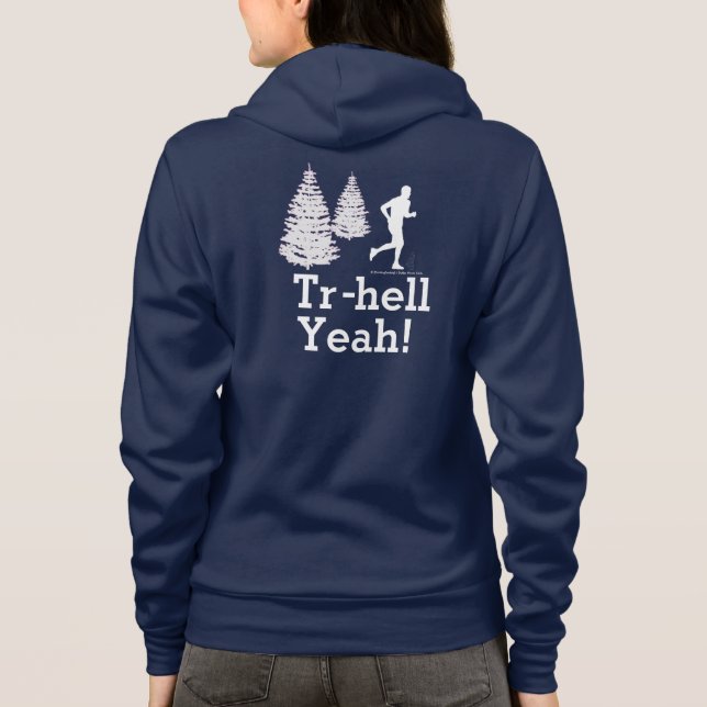 Veste À Capuche Chemise courante de traînée hilare (Dos)