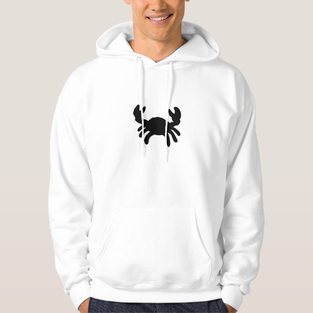 Veste À Capuche Chemise Crab Zodiac – Conception de Cadeau d'Astro (Devant)