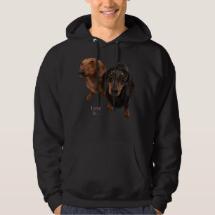 Veste À Capuche Chemise Dachshund Weiner Chien Maman Papa Aime Dox