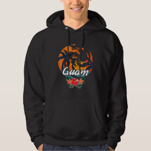 Veste À Capuche Chemise de cocotier Guam Tropical Paradise