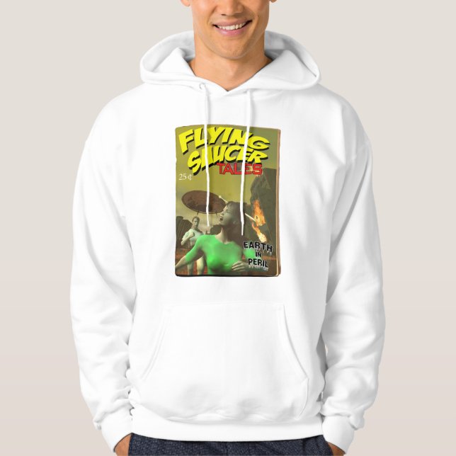 Veste À Capuche Chemise de couverture à fausse pâte à soucoupe vol (Devant)