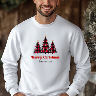 Veste À Capuche Chemise de Noël stylée à carreaux pour arbre de No