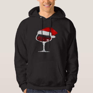 Veste À Capuche Chemise de Noël Verre à Vin Chapeau de Père Noël A