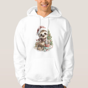 Veste À Capuche Chemise de paresseux Chapeau de Noël de Père Noël