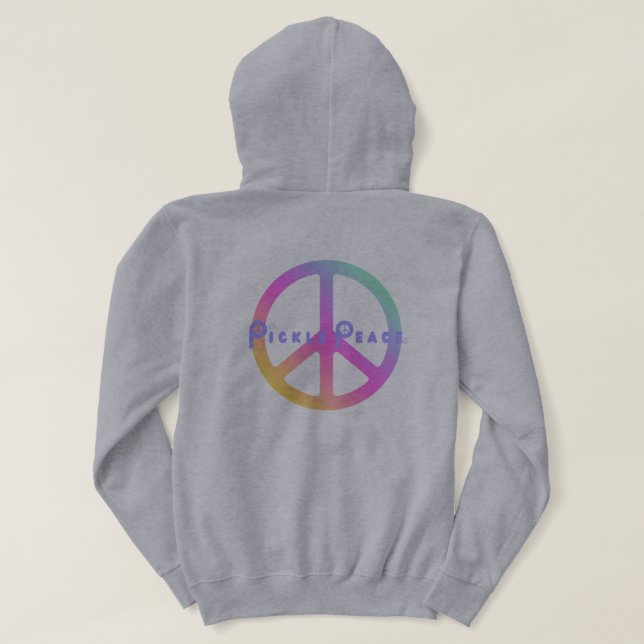 Veste À Capuche Chemise de pickle peace pastel (Design dos)