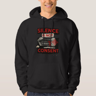 Veste À Capuche Chemise de sensibilisation au consentement silenci