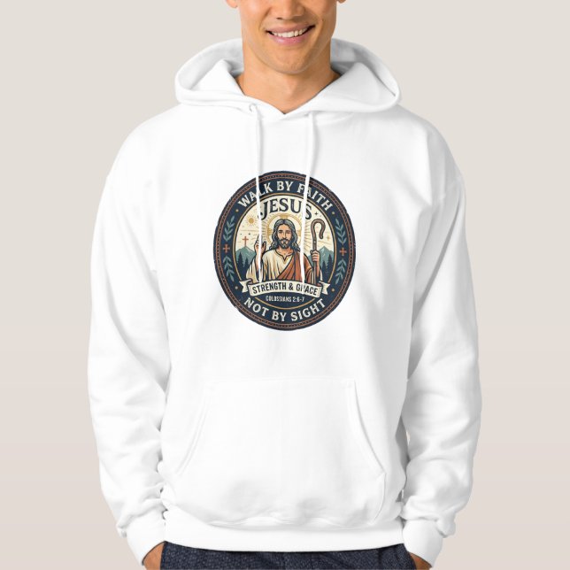 Veste À Capuche Chemise de tendance de café Jesus Matcha Graphique (Devant)