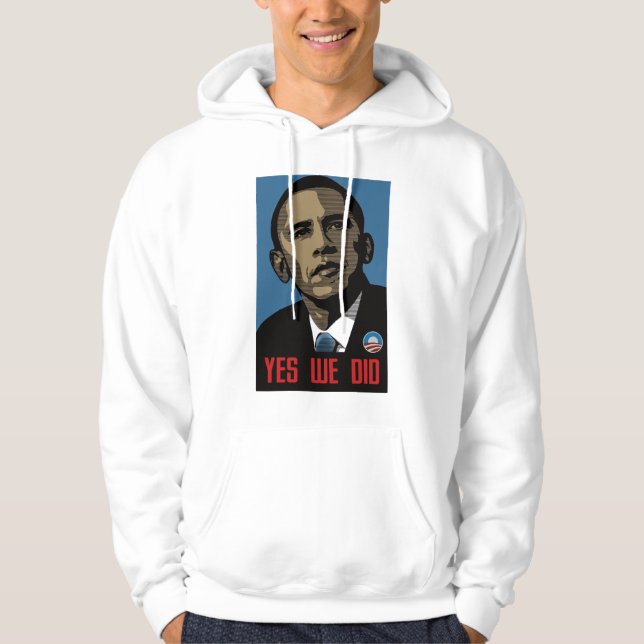 Veste À Capuche Chemise de victoire d'Obama (Devant)