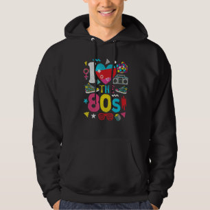 Veste À Capuche Chemise des années 80 J'aime Les 80s Chemise des a