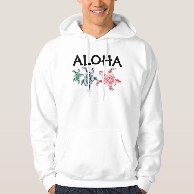 Veste À Capuche Chemise d'Hawaï - Aloha (Devant)