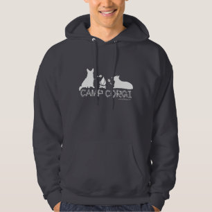 Veste À Capuche Chemise d'obscurité de corgi de camp