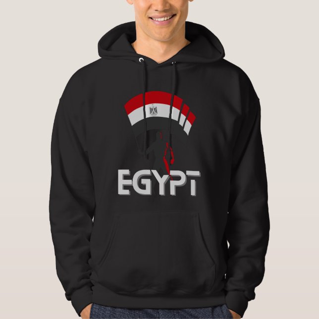 Veste À Capuche Chemise Drapeau Égypte (Devant)