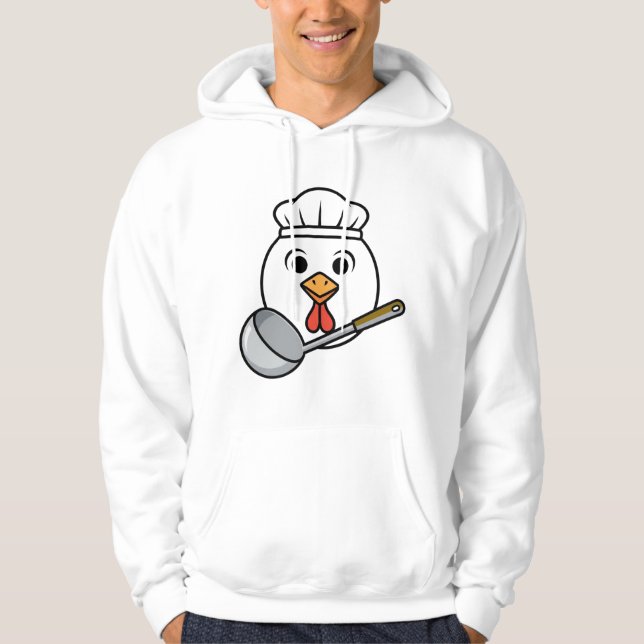 Veste À Capuche Chemise drôle de dame de déjeuner, Tee de cafétéri (Devant)