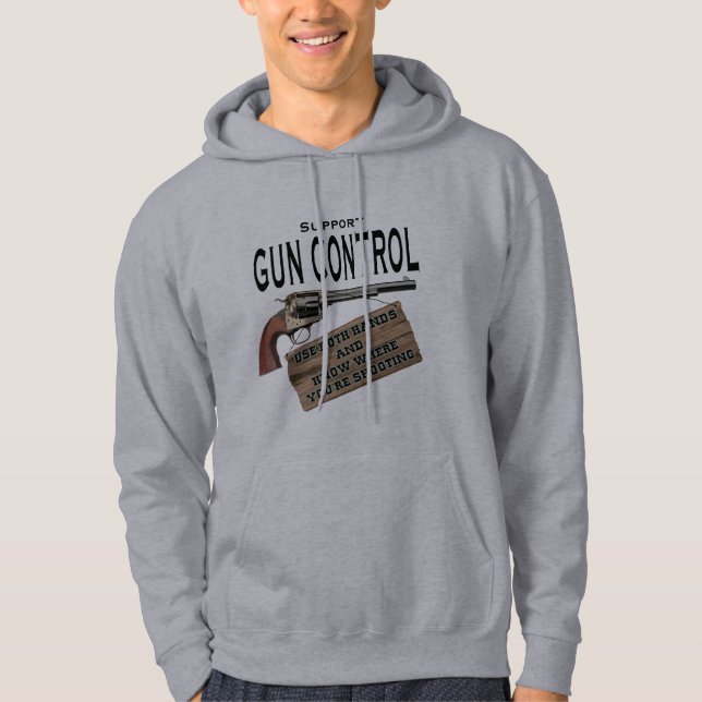 Veste À Capuche Chemise du contrôle des armes 1 (Devant)