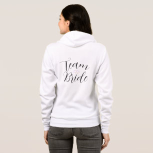 Veste À Capuche Chemise équipe de la mariée pour enterrement de vi