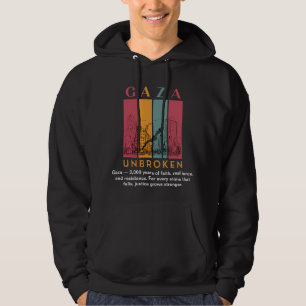 Veste À Capuche Chemise Free Palestine – Gaza Inébranlable