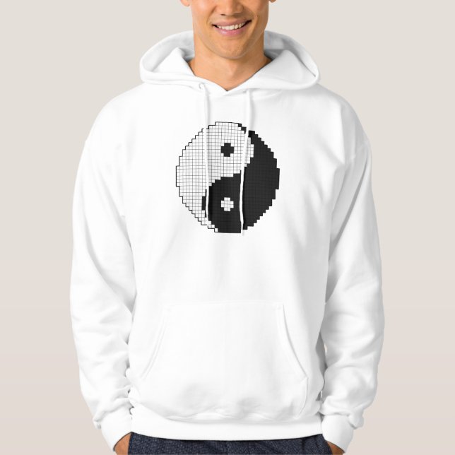 Veste À Capuche Chemise Pixel Yinyang (Devant)