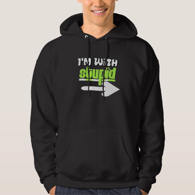 Veste À Capuche Chemise Stupide (Devant)