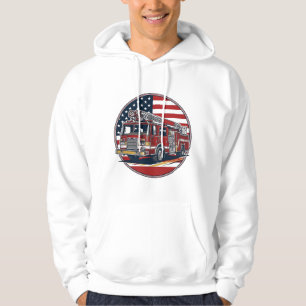 Veste À Capuche Chemise vectorielle Cercle Drapeau Américain Camio