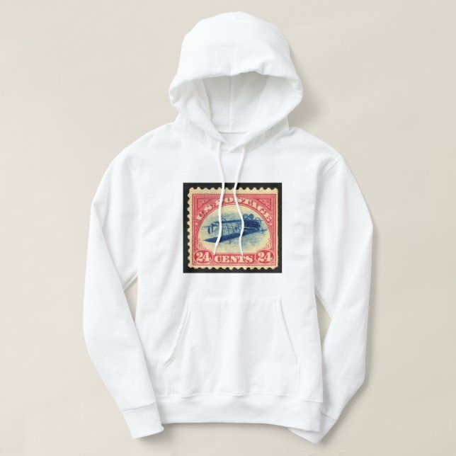 Veste À Capuche Chemise Vintage 24c Inverted Jenny (Design devant)