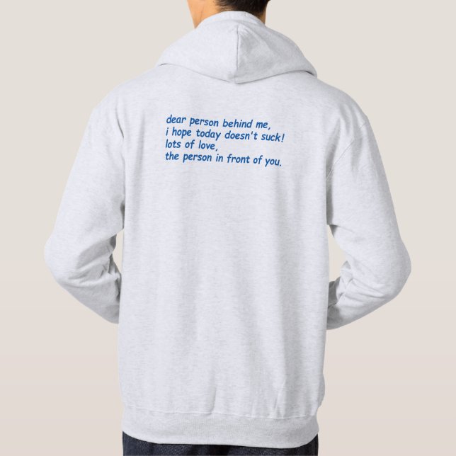 Veste À Capuche cher homme derrière moi  (Dos)