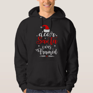 Veste À Capuche Cher Père Noël, J'Ai Été Encadré Naughty Ou Joli N