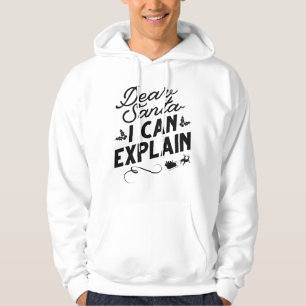 Veste À Capuche Cher Père Noël, Je Peux Expliquer