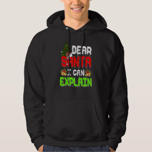 Veste À Capuche Cher Père Noël, Je Peux Expliquer Le Pajama De Noë