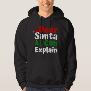 Veste À Capuche Cher Père Noël, je peux expliquer Noël