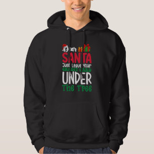 Veste À Capuche Cher Père Noël laissez simplement votre carte de c
