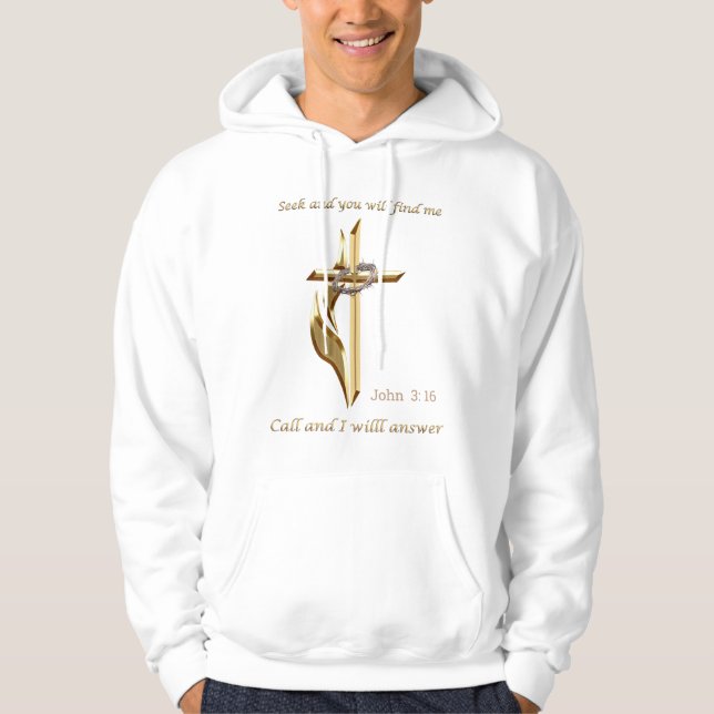 Veste À Capuche Cherchez et vous me trouverez (Devant)