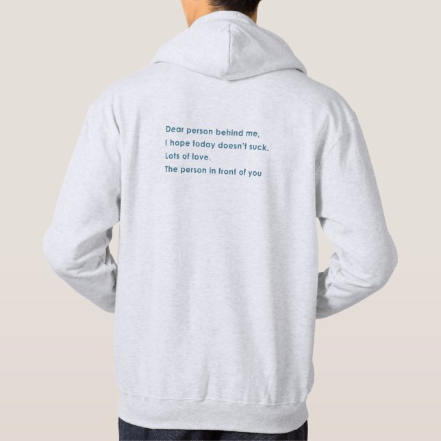 Veste À Capuche Chère personne derrière moi (Dos)