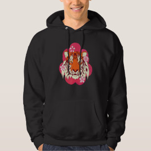 Veste À Capuche Cherry Blossom animal sauvage Sakura Tigre de chat