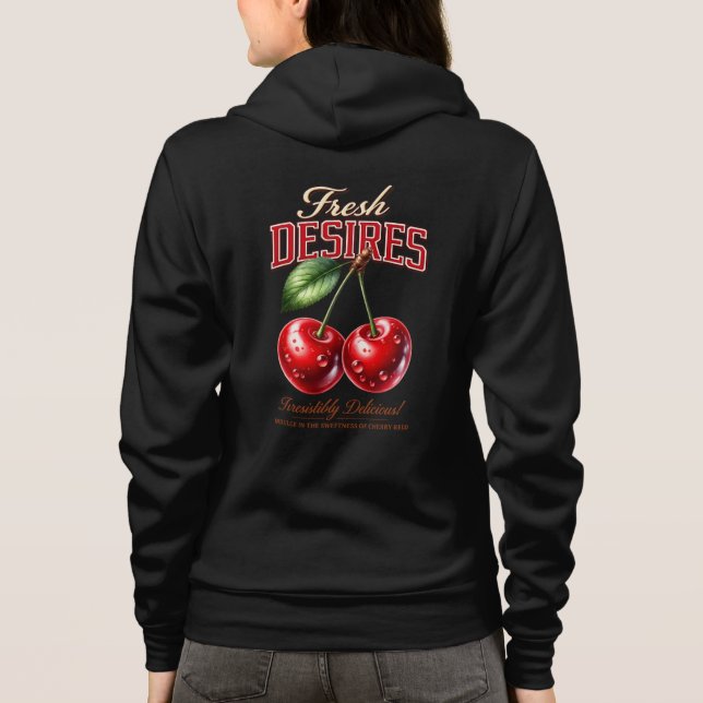 Veste À Capuche Cherry Graphic Hoodie for Women (Dos)